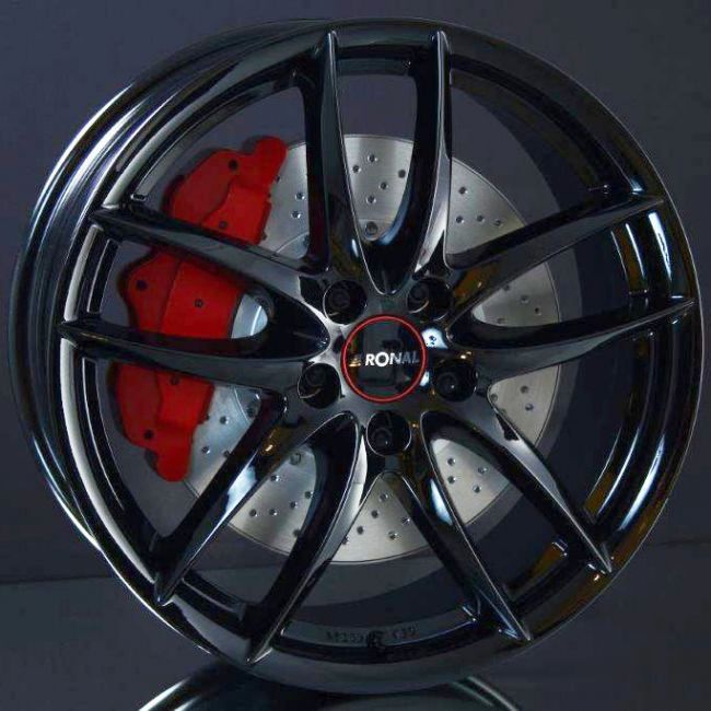 RONAL R46 GLOSS BLACK 7X17 ryhmss VANTEET / ALUMIINIVANTEET @ Svenska Gummihuset AB (A171105M70RONR4651)