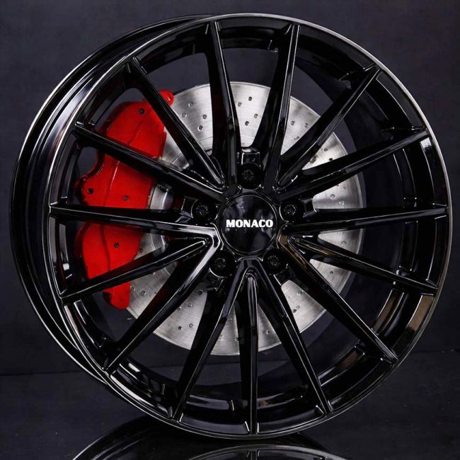 MONACO WHEELS GP14 GLOSS BLACK 7,5X18 ryhm�ss� VANTEET / ALUMIINIVANTEET @ Svenska Gummihuset AB (A181125H75MOGP14GB666)