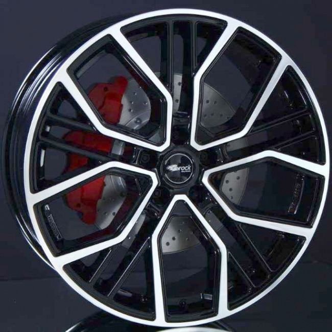 BROCK B41 BLACK FULL POLISH 8,5X19 ryhmss VANTEET / ALUMIINIVANTEET @ Svenska Gummihuset AB (A191125M85BRB41BP666)