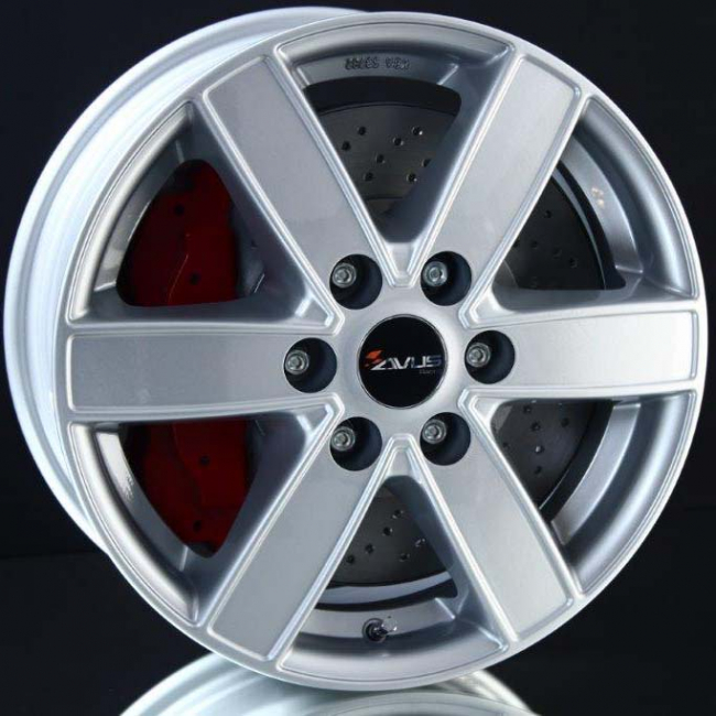 AVUS AC-V61 HYPER SILVER 6,5X16 ryhmss VANTEET / ALUMIINIVANTEET @ Svenska Gummihuset AB (A161206H65AVV61HS745)