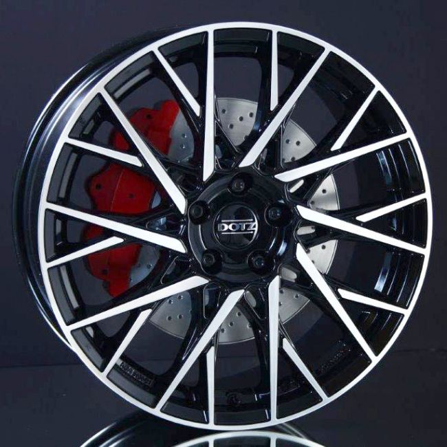 DOTZ FUJI DARK BLACK/POLISHED 8X19 ryhmss VANTEET / ALUMIINIVANTEET @ Svenska Gummihuset AB (A191145M80FUJDA716)