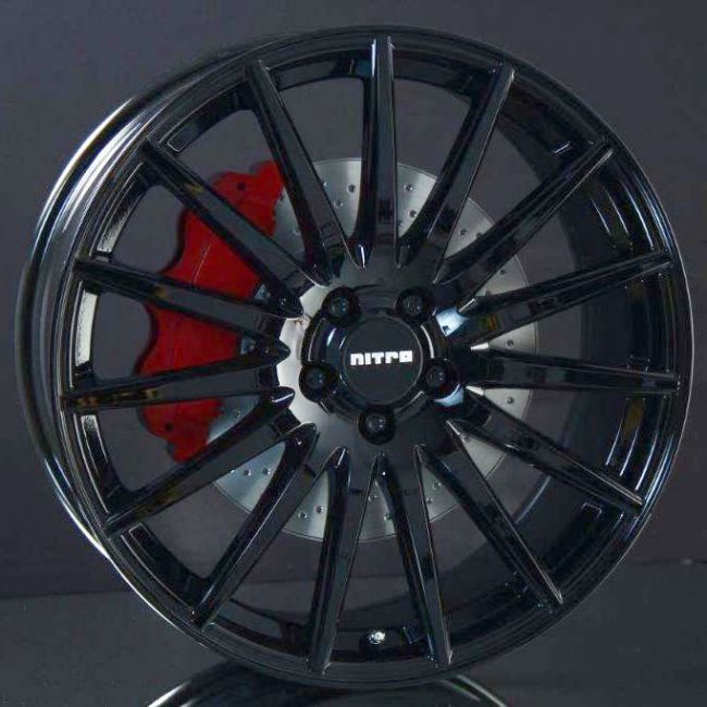 NITRO STING FF GLOSS BLACK 7X18 ryhmss VANTEET / ALUMIINIVANTEET @ Svenska Gummihuset AB (A181085H70NISTGB633)