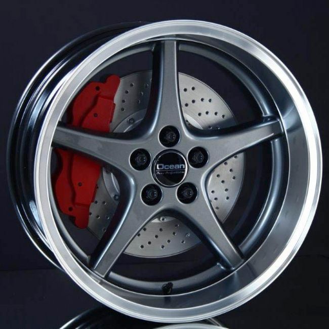 OCEAN MK18 ANTRACIT POLISH LIP 8,5X18 ryhmss VANTEET / ALUMIINIVANTEET @ Svenska Gummihuset AB (A181085L85MK18GPL651)