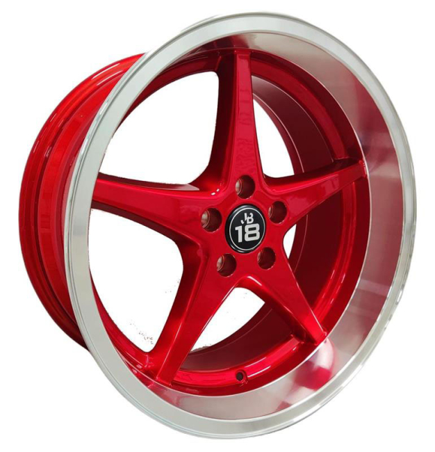 GH EDITION JB 18 CANDYRED 8,5X18 ryhmss VANTEET / ALUMIINIVANTEET @ Svenska Gummihuset AB (A181085L85GHJB18CR651)