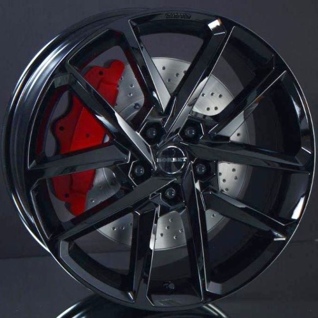 BORBET N BLACK GLOSSY 6,5X17 ryhmss VANTEET / ALUMIINIVANTEET @ Svenska Gummihuset AB (A171145H65BORBN725)