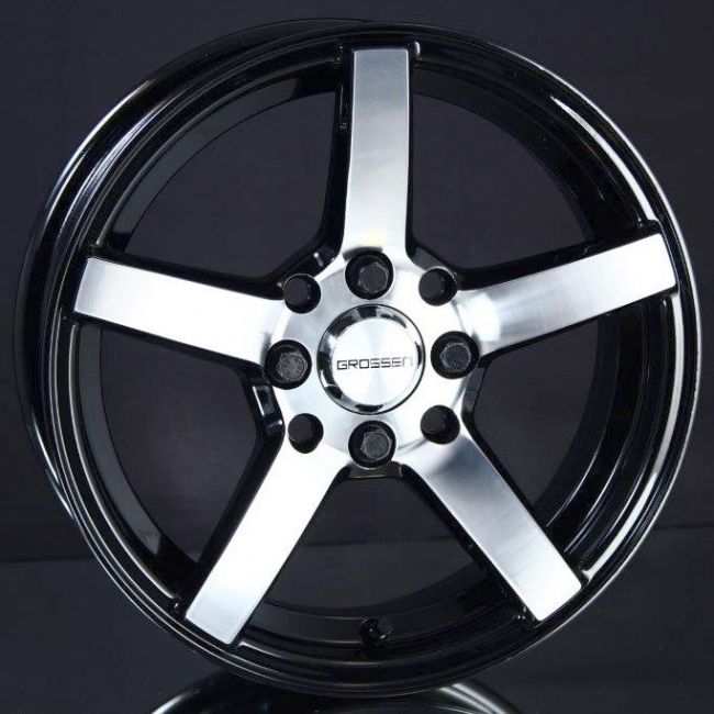GH EDITION GROSSEN 45 BLACK/POLISH 4,5X14 ryhmss VANTEET / ALUMIINIVANTEET @ Svenska Gummihuset AB (A141004L45GO45BP70)