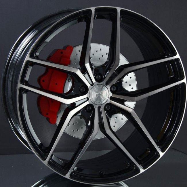 R-SERIES R8 GLOSS TINTED BLACK 8,5X19 ryhmss VANTEET / ALUMIINIVANTEET @ Svenska Gummihuset AB (A191125H85R8BLTI666)