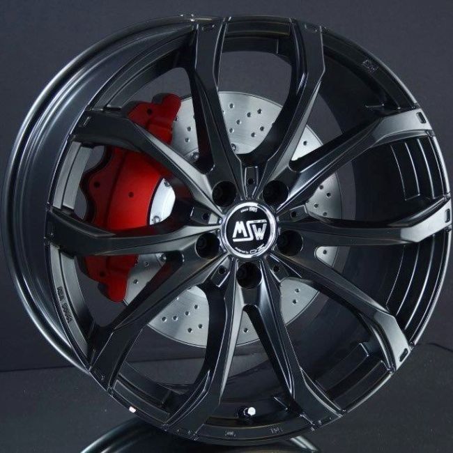 MSW 48 MATT BLACK 9X19 ryhmss VANTEET / ALUMIINIVANTEET @ Svenska Gummihuset AB (A191205H90MSW48MBLK741)
