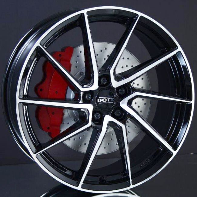 DOTZ SPA BLACK/POLISHED 7,5X17 ryhmss VANTEET / ALUMIINIVANTEET @ Svenska Gummihuset AB (A171085M75DSPBP701)