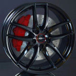 RONAL R46 GLOSS BLACK 7X17 ryhmss VANTEET / ALUMIINIVANTEET @ Svenska Gummihuset AB (A171105M70RONR4651)