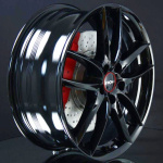 RONAL R46 GLOSS BLACK 7X17 ryhmss VANTEET / ALUMIINIVANTEET @ Svenska Gummihuset AB (A171105M70RONR4651)