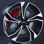 DEZENT KB DARK BLACK/POLISHED 7X16 ryhmss VANTEET / ALUMIINIVANTEET @ Svenska Gummihuset AB (A161125H70DEKBBP571)