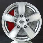 MEGA WHEELS Hercules 5 Silver 7X17 ryhm�ss� VANTEET / ALUMIINIVANTEET @ Svenska Gummihuset AB (A171605H7MEWHHERS651)
