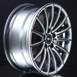 BROCK B36 CRYSTAL SILVER BLACK 8X18 ryhmss VANTEET / ALUMIINIVANTEET @ Svenska Gummihuset AB (A181145H80BRB36SB726)