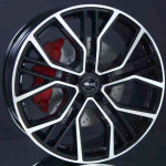 BROCK B41 BLACK FULL POLISH 8,5X19 ryhmss VANTEET / ALUMIINIVANTEET @ Svenska Gummihuset AB (A191125M85BRB41BP666)