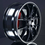 GH EDITION KIRA BLACK/POLISH LIP 6,5X16 ryhm�ss� VANTEET / ALUMIINIVANTEET @ Svenska Gummihuset AB (A161085M65ITWHKIBPL651)