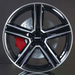 DEZENT KG DARK BLACK/POLISHED 9,5X19 ryhmss VANTEET / ALUMIINIVANTEET @ Svenska Gummihuset AB (A191125H95DEZKGBLPO666)