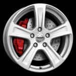 Mega Wheels Leo Silver 6,5X16 ryhm�ss� VANTEET / ALUMIINIVANTEET @ Svenska Gummihuset AB (A161125M65MEGWHLSI665)