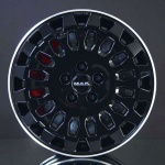 MAK OVERLAND DARK BLACK/POLISHED LIP 7X17 ryhmss VANTEET / ALUMIINIVANTEET @ Svenska Gummihuset AB (A171206H70MAOVLABP745)