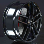 DEZENT TR BLACK 7X17 ryhmss VANTEET / ALUMIINIVANTEET @ Svenska Gummihuset AB (A171105M70DETRB671)