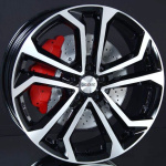 DEZENT TA DARK BLACK/POLISHED 7,5X17 ryhmss VANTEET / ALUMIINIVANTEET @ Svenska Gummihuset AB (A171145H75DEZTAB641)