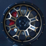 R-SERIES R12 POLISHED BRONZE BLACK 9,5X20 ryhm�ss� VANTEET / ALUMIINIVANTEET @ Svenska Gummihuset AB (A201396L95R12PBB1061)