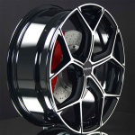 Monaco Wheels GP16 Black/Polished 8X18 ryhm�ss� VANTEET / ALUMIINIVANTEET @ Svenska Gummihuset AB (A181085H8MOGP16GBP731)