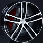 DEZENT TZ BLACK/POLISHED 6,5X16 ryhmss VANTEET / ALUMIINIVANTEET @ Svenska Gummihuset AB (A161145MH65DEZTZD671)