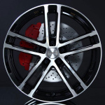 DEZENT TZ BLACK/POLISHED 6,5X16 ryhmss VANTEET / ALUMIINIVANTEET @ Svenska Gummihuset AB (A161145MH65DEZTZD671)