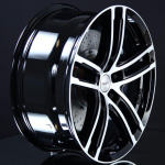 DEZENT TZ BLACK/POLISHED 6,5X16 ryhmss VANTEET / ALUMIINIVANTEET @ Svenska Gummihuset AB (A161145MH65DEZTZD671)