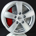 MEGA WHEELS Hercules 6 Silver 6,5X16 ryhm�ss� VANTEET / ALUMIINIVANTEET @ Svenska Gummihuset AB (A161206H65MEWHHERS746)