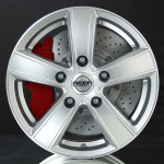 MEGA WHEELS Hercules 6 Silver 6,5X16 ryhm�ss� VANTEET / ALUMIINIVANTEET @ Svenska Gummihuset AB (A161206H65MEWHHERS746)