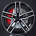 DEZENT TR BLACK/POLISHED 6,5X16 ryhmss VANTEET / ALUMIINIVANTEET @ Svenska Gummihuset AB (A161125MH65DETRBP571)