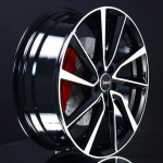 AVUS AC-518 BLACK/POLISH 7,5X20 ryhmss VANTEET / ALUMIINIVANTEET @ Svenska Gummihuset AB (A201125MH75AC518BP571)