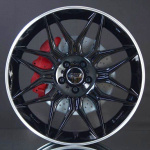 DOTZ LONGBEACH DARK BLACK/POLISHED LIP 9,5X22 ryhmss VANTEET / ALUMIINIVANTEET @ Svenska Gummihuset AB (A221125M95LOBEDA666)