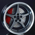 OCEAN MK18 ANTRACIT POLISH LIP 8,5X18 ryhmss VANTEET / ALUMIINIVANTEET @ Svenska Gummihuset AB (A181085L85MK18GPL651)