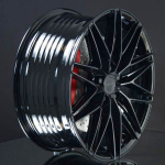 MONACO WHEELS FF4 GLOSS BLACK 8X18 ryhm�ss� VANTEET / ALUMIINIVANTEET @ Svenska Gummihuset AB (A181125H80FF4GB665)