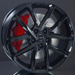 BORBET N BLACK GLOSSY 6,5X17 ryhm�ss� VANTEET / ALUMIINIVANTEET @ Svenska Gummihuset AB (A171145H65BORBN725)