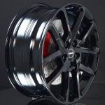 BORBET N BLACK GLOSSY 6,5X17 ryhmss VANTEET / ALUMIINIVANTEET @ Svenska Gummihuset AB (A171145H65BORBN725)