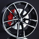 BROCK B38 BLACK/POLISH 8X19 ryhmss VANTEET / ALUMIINIVANTEET @ Svenska Gummihuset AB (A191145M80BROB38726)