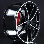 BROCK B38 BLACK/POLISH 8X19 ryhmss VANTEET / ALUMIINIVANTEET @ Svenska Gummihuset AB (A191145M80BROB38726)