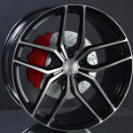 R-SERIES R8 GLOSS TINTED BLACK 8,5X19 ryhmss VANTEET / ALUMIINIVANTEET @ Svenska Gummihuset AB (A191125H85R8BLTI666)