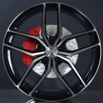 R-SERIES R8 GLOSS TINTED BLACK 8,5X19 ryhmss VANTEET / ALUMIINIVANTEET @ Svenska Gummihuset AB (A191125H85R8BLTI666)