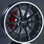 DOTZ SONOMA DARK BLACK MATT/POLISHED LIP 8,5X20 ryhmss VANTEET / ALUMIINIVANTEET @ Svenska Gummihuset AB (A201205H85DOSONBMP726)