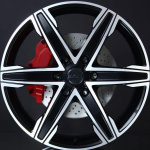 MAK KING6 BLACK MATT/POLISHED 8X18 ryhmss VANTEET / ALUMIINIVANTEET @ Svenska Gummihuset AB (A181146H80MAKKI6661)