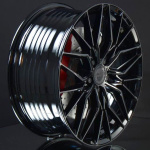 MONACO WHEELS FF2 GLOSS BLACK 8X18 ryhmss VANTEET / ALUMIINIVANTEET @ Svenska Gummihuset AB (A181145M80FF2GLBL671)